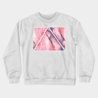 Pink wash triangle pattern Crewneck Sweatshirt